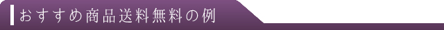 おすすめ商品送料無料の例